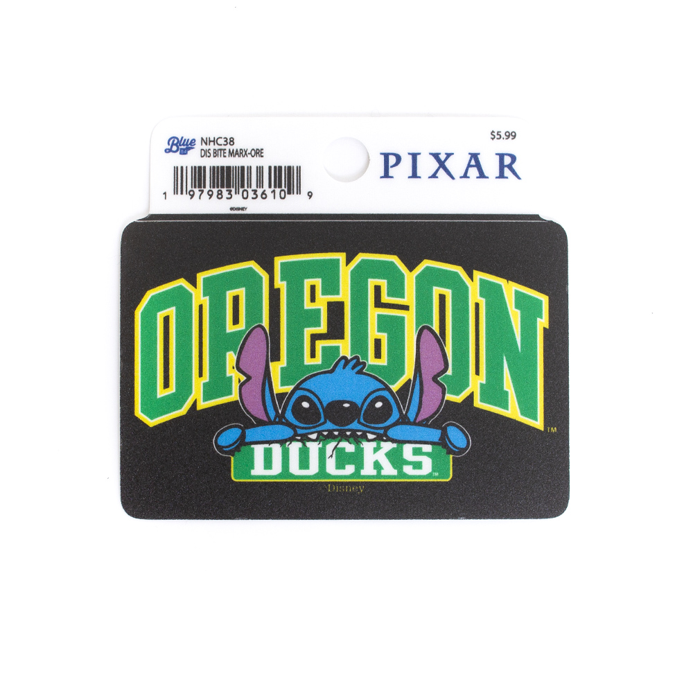 Arched Oregon, Blue 84, Black, Stickers, Gifts, 3"x4", Stitch, Taking a Bite design, 754025